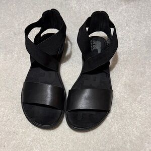 Sorel Black Women's Sandals